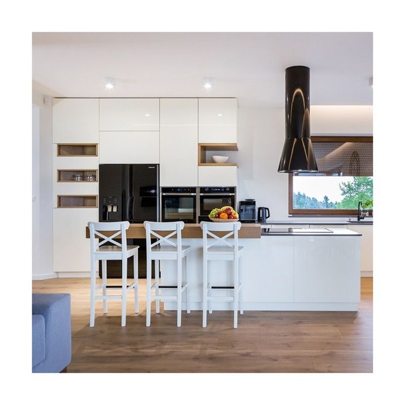 Moderner Stil Kompakter All-in-One-Movable Küchenschrank mit modernem Weiß-Smart Design