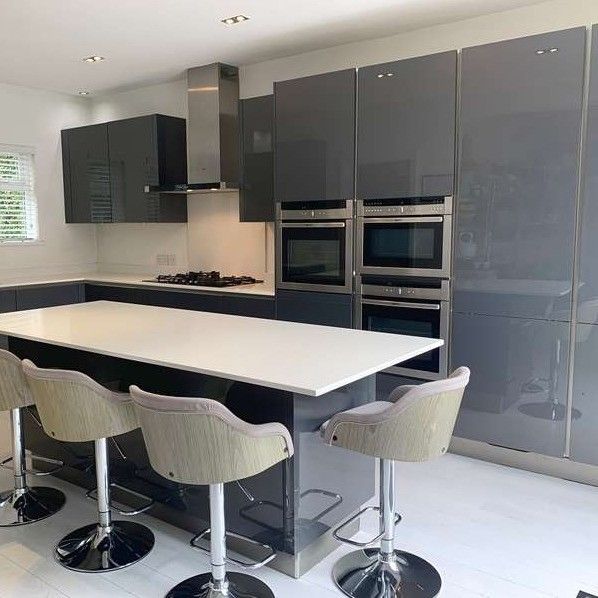 Flat Edge Countertop Ränder YALIG Malaysia Pvc Moderne Küchenschrank für Geschirr Langlebig