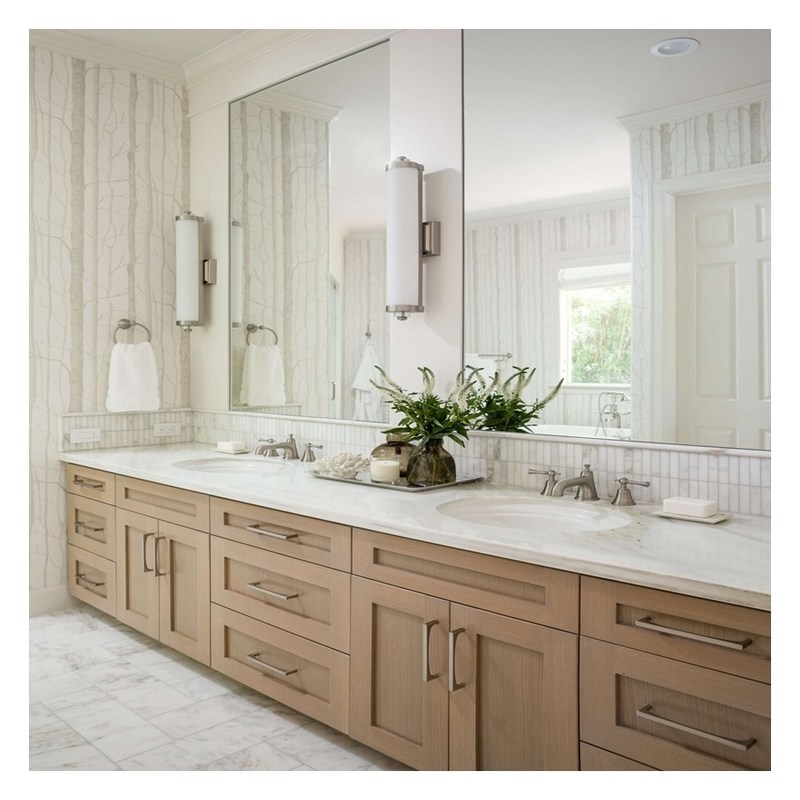 End Shaker Design Weißlack Badezimmer Vanity mit Becken für Modern Style Wohnung