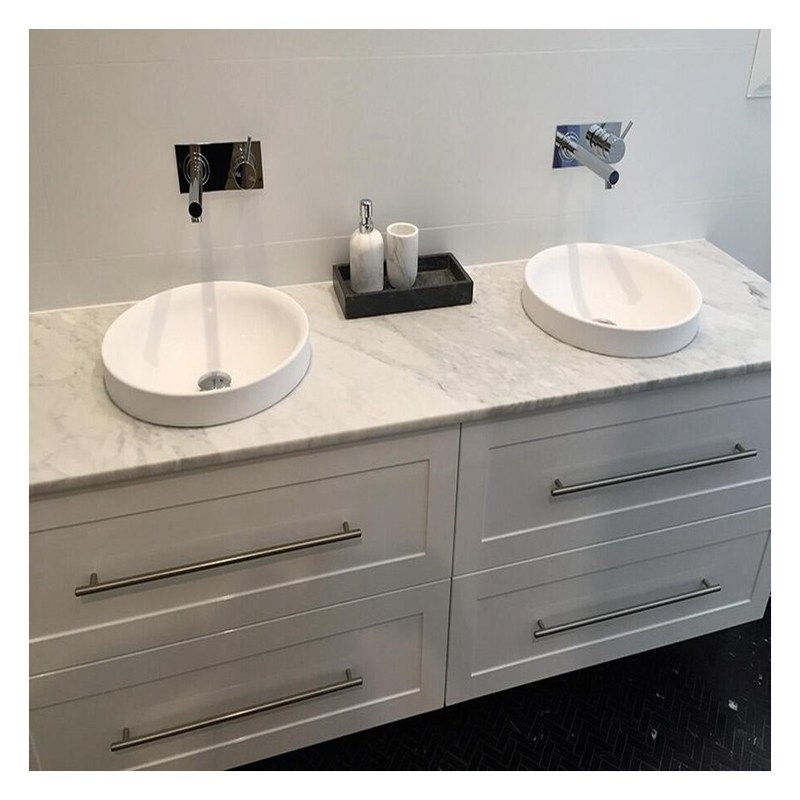 End Shaker Design Weißlack Badezimmer Vanity mit Becken für Modern Style Wohnung
