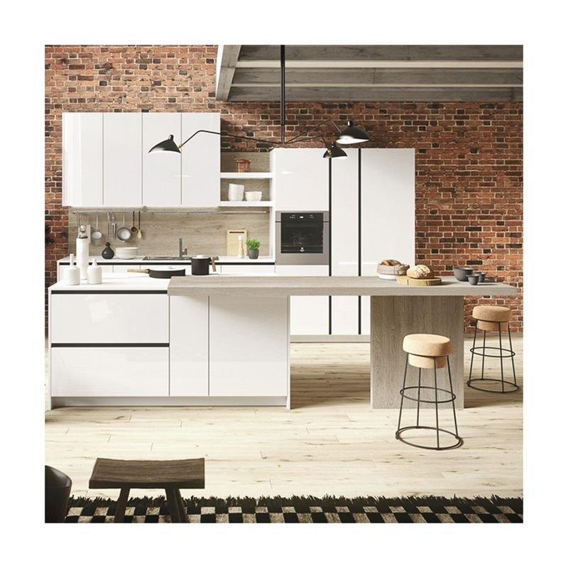 YALIG Modern High Gloss Lack Küchenschrank für Küchenregal