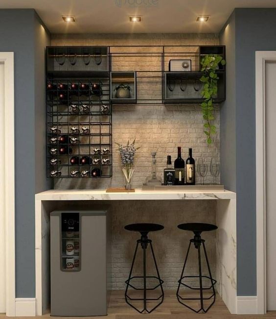 MR HDF Euro-Stil Möbel für die Privatunterkunft Luxus Weinbar Schalter High End Modern Home Bar Rack Wein