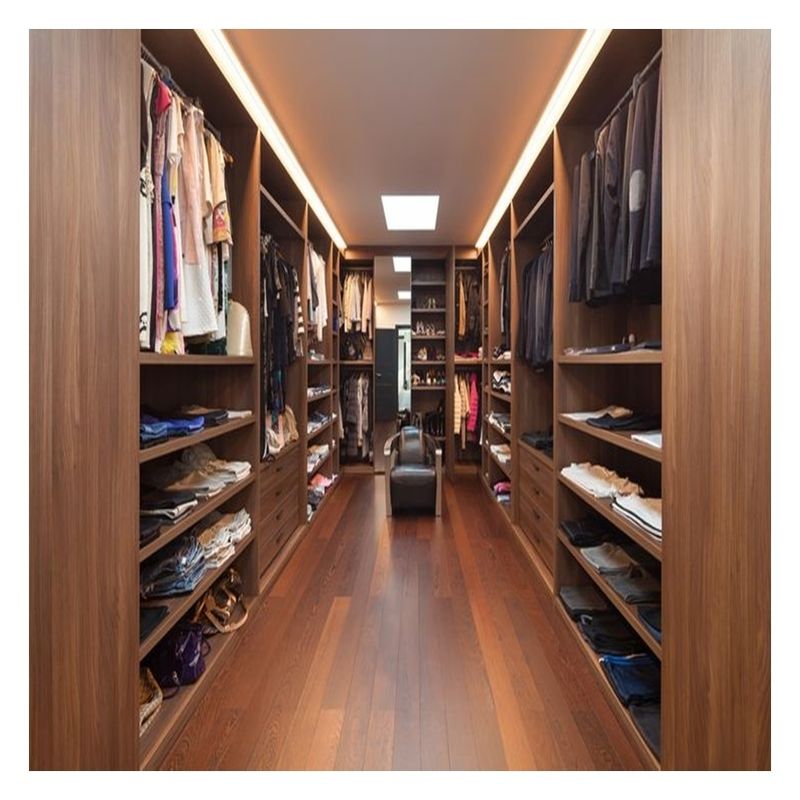 Modernes Design Schwarz Glas Tür Panel Massivholz Schlafzimmer Schrank für Wohnung