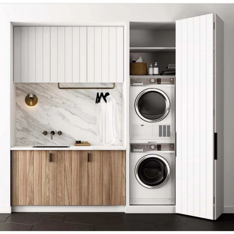 Moderner Stil High-End Edelstahl Waschraum Schrank mit Sperrholz Türmaterial