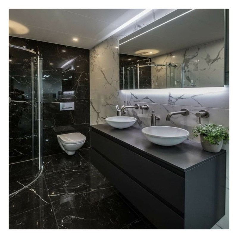 Künstliche Quarz-Wandmontierte Eitelkeit im EUROPÄISCHEN Design-Stil für Wohnungsgestaltung