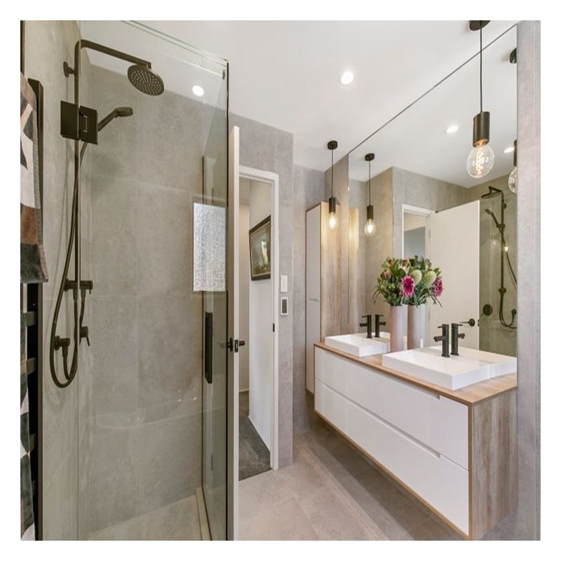 Customized Farbe Hochglanz Acryl Badezimmer Schrank mit Doppelspülbecken und Wandmontage