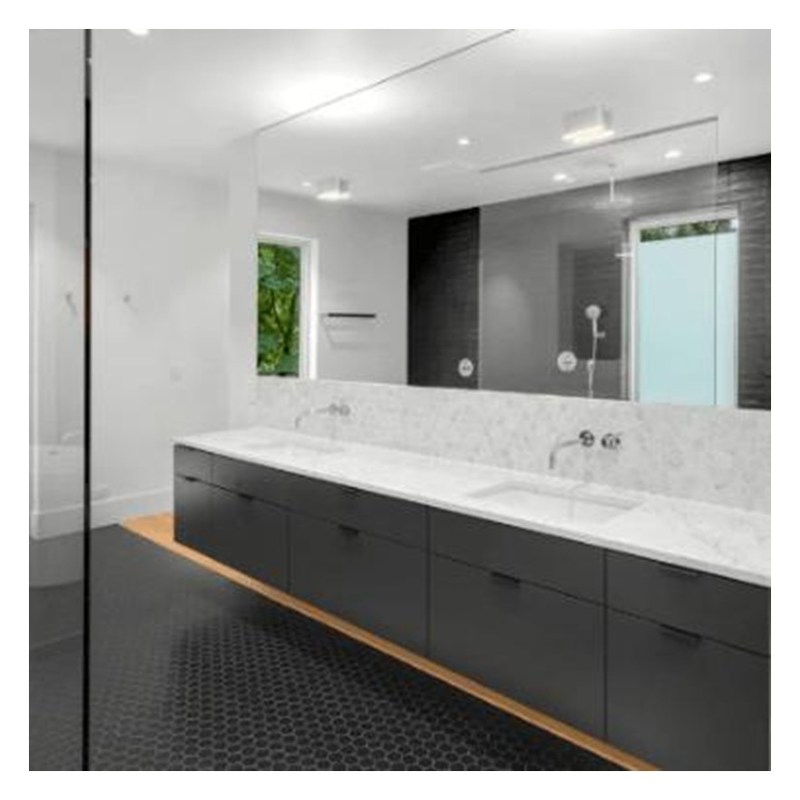 Customized Farbe Hochglanz Acryl Badezimmer Schrank mit Doppelspülbecken und Wandmontage