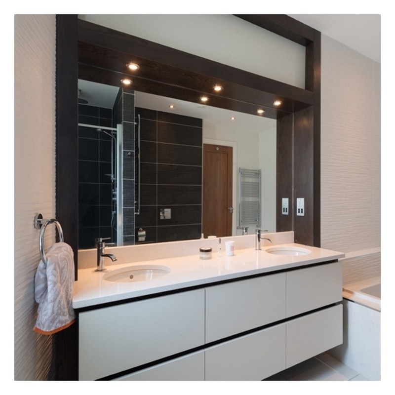 Customized Farbe Hochglanz Acryl Badezimmer Schrank mit Doppelspülbecken und Wandmontage