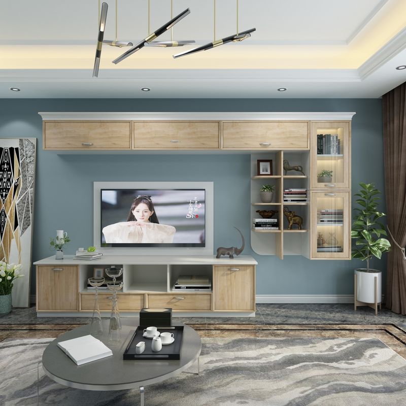 Anpassen Größe TV-Stand Moderne Design Wand-Einheit für Luxus-Hausmöbel in der Wohnung