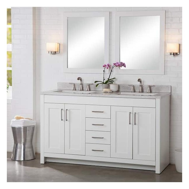 Moderner Stil angepasster Farbschüttler Lackbadschrank mit Keramik-Schreibtisch