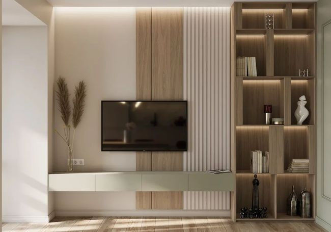 Anpassen Größe TV-Stand Moderne Design Wand-Einheit für Luxus-Hausmöbel in der Wohnung