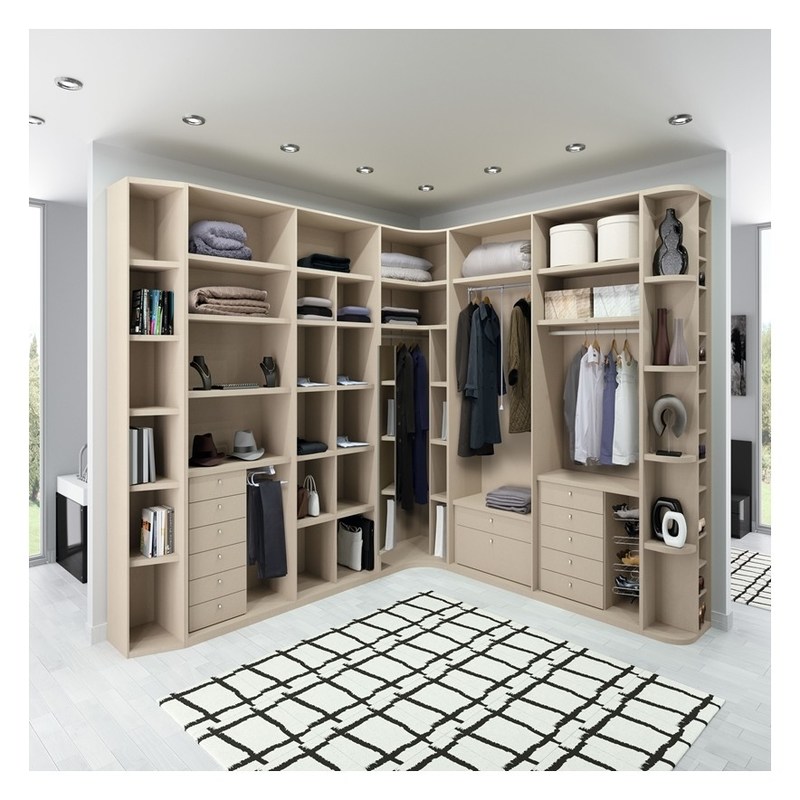 Europäische Massivholz Walk In Schrank Schränke für Heim Schlafzimmer Set Möbel