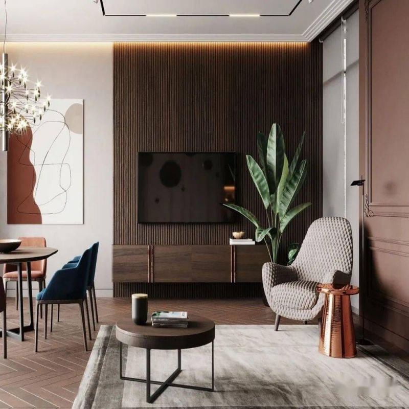 2022 Home Innenraum Holz TV-Schrank Stand mit Speicherfunktion und Größe anpassen
