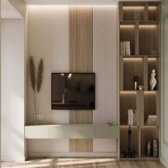 2022 Home Innenraum Holz TV-Schrank Stand mit Speicherfunktion und Größe anpassen