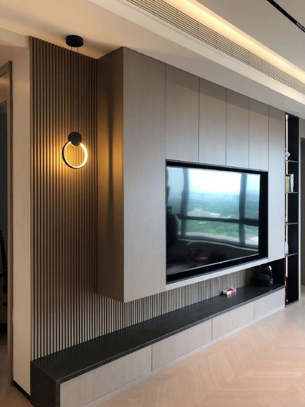 2022 Home Innenraum Holz TV-Schrank Stand mit Speicherfunktion und Größe anpassen