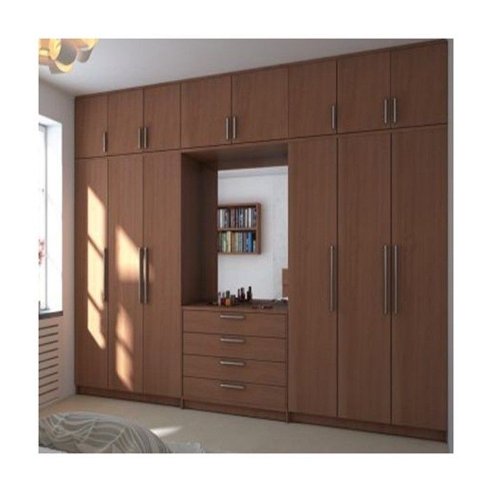 Massivfarbige matte lackierte Schlafzimmer Plywood Kleiderschrank für Wohnung Hausmöbel