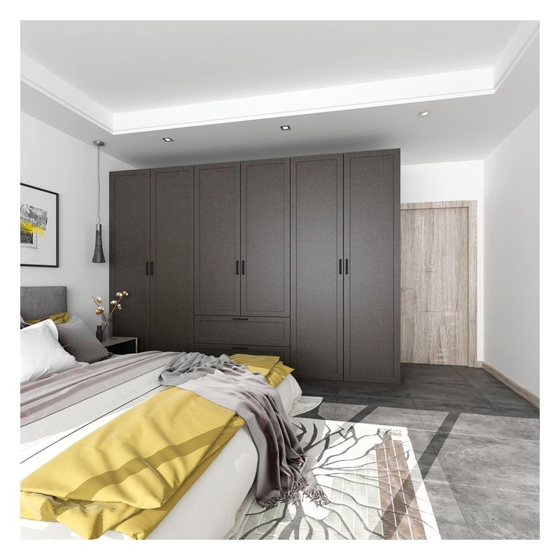 Massivfarbige matte lackierte Schlafzimmer Plywood Kleiderschrank für Wohnung Hausmöbel
