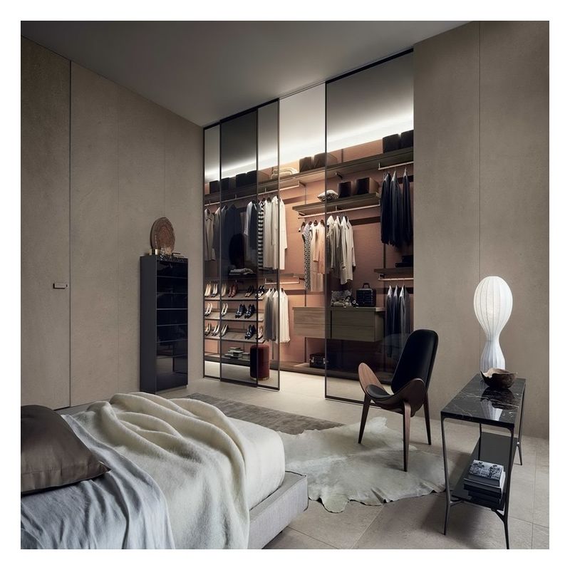 Massivfarbige matte lackierte Schlafzimmer Plywood Kleiderschrank für Wohnung Hausmöbel