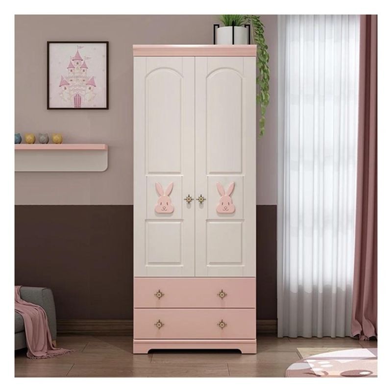 Schöne Tierdekoration Massivholzkleiderschrank für Wohnmöbel und umweltfreundliches Design