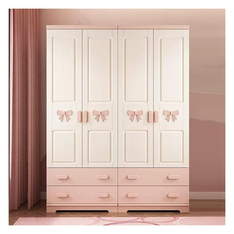 Schöne Tierdekoration Massivholzkleiderschrank für Wohnmöbel und umweltfreundliches Design