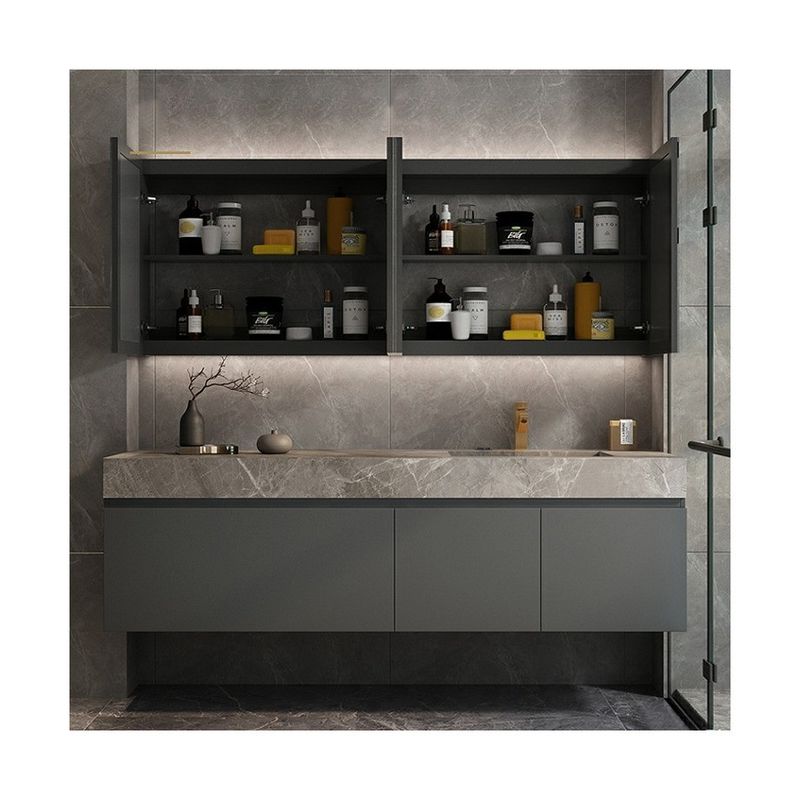 Breite 38-46 in kundenspezifischer Farbe Moderner Stil Luxus-Badezimmer-Vanity-Schrank mit Waschbecken