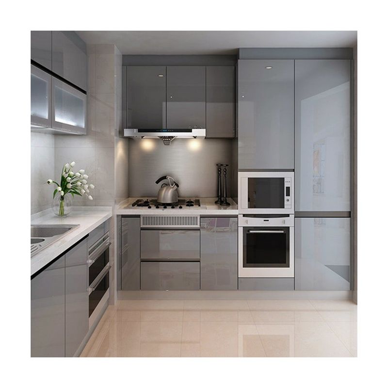 Home Moderne Flat Pack Smart Küche Speisekammer Modulare Küchenmöbel Schränke für Villa