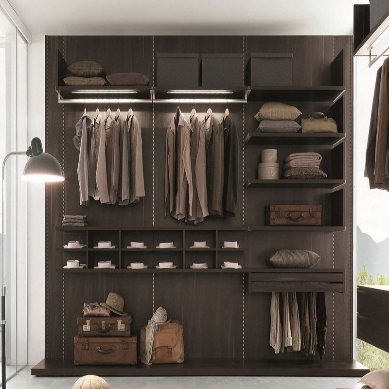 Modernes Material MR HDF-Blatt verwendet, um High-End Holz Schlafzimmer Schrank Schränke zu erstellen