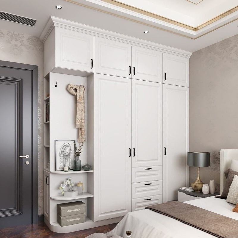 High-End-Material Mr Hdf Board Schrank kundenspezifischer Schlafzimmer Schrank im Panel Holz Stil