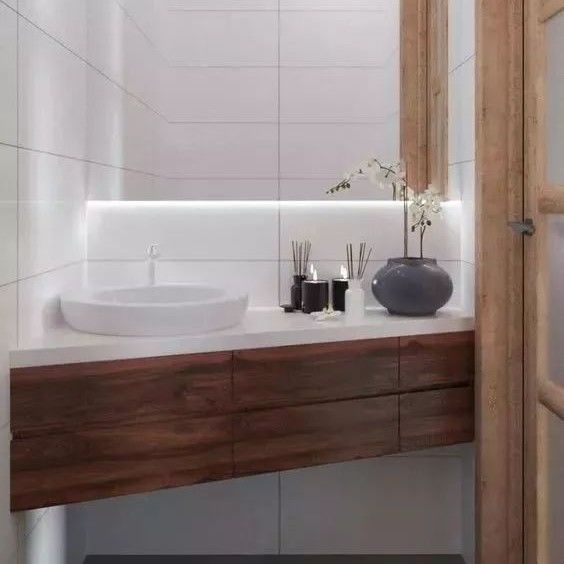 Einbeziehung Becken Ja Dreiecksecke Badezimmer Vanity Set mit Spiegel und Wasserhahn
