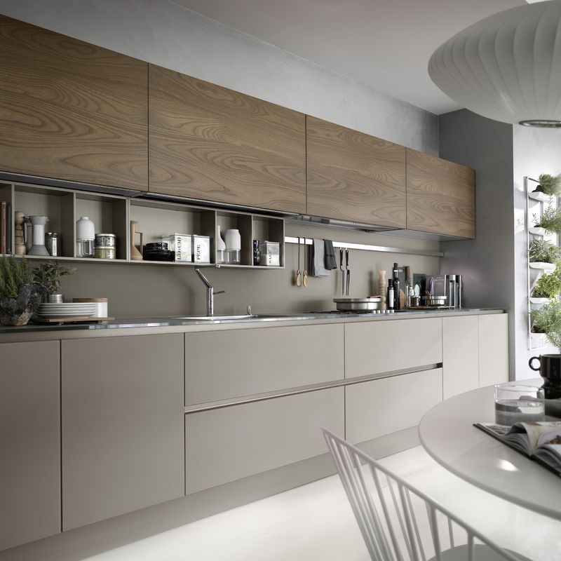 YALIG Freistehendes Holz-Spice-Rack-Set für das europäische Licht-Open-Plan Küchenschrank