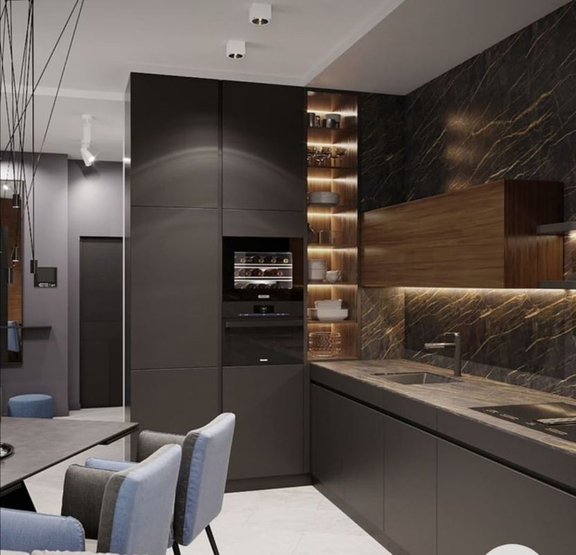 YALIG Freistehendes Holz-Spice-Rack-Set für das europäische Licht-Open-Plan Küchenschrank