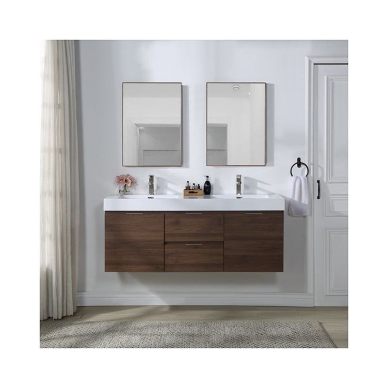 Rechteckige LED Spiegel Spülbecken Schwimmbad Schrank Set mit individueller Größe Vanity Combo