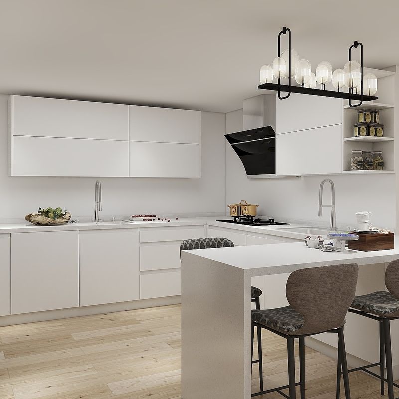 Blum Lazy Susan Lagerung Schublade für YALIG Moderne 3D-Modell Design Küchenschrank