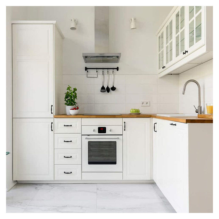 Wohnung Shaker Stil Standard Modular Massivholz Küchenschrank Türen und Schubladen Fronten