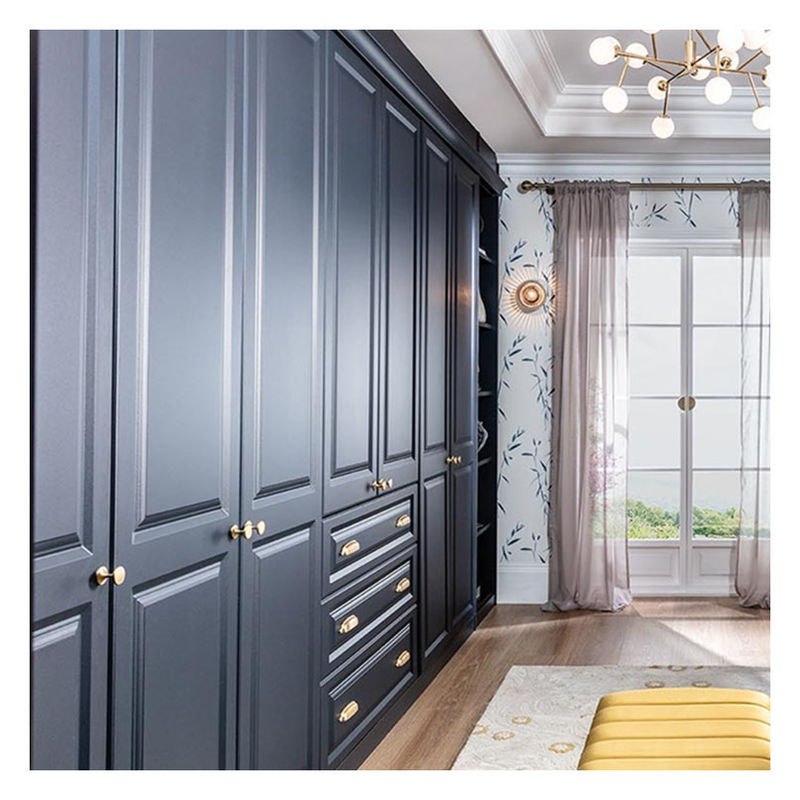 End schwarz Lack Finish kundenspezifische moderne minimalistische Design Schränke für Schlafzimmer