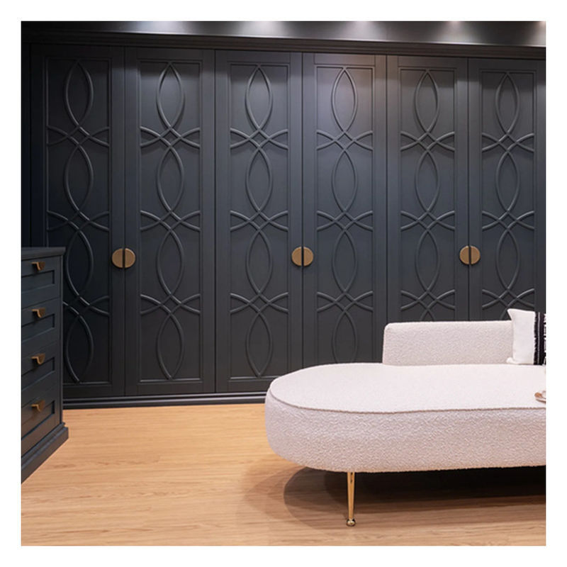 End schwarz Lack Finish kundenspezifische moderne minimalistische Design Schränke für Schlafzimmer