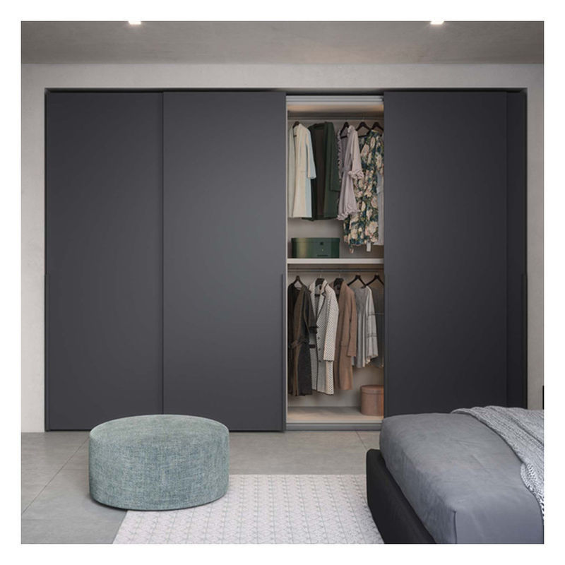 End schwarz Lack Finish kundenspezifische moderne minimalistische Design Schränke für Schlafzimmer