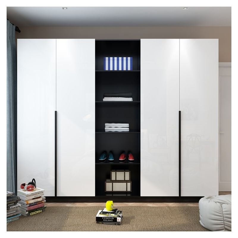 Villa Schiebetürer weißer Holzschrank für moderne Schlafzimmermöbel