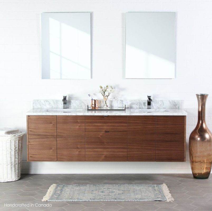 Becken Eiche UV Waschbecken und schließen Schalter Smart Bad Vanity Schrank 38-46 in der Breite
