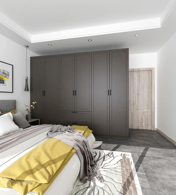Portable Schlafzimmermöbel Schrank Custom Open Design für moderne Villa Veneer Schränke