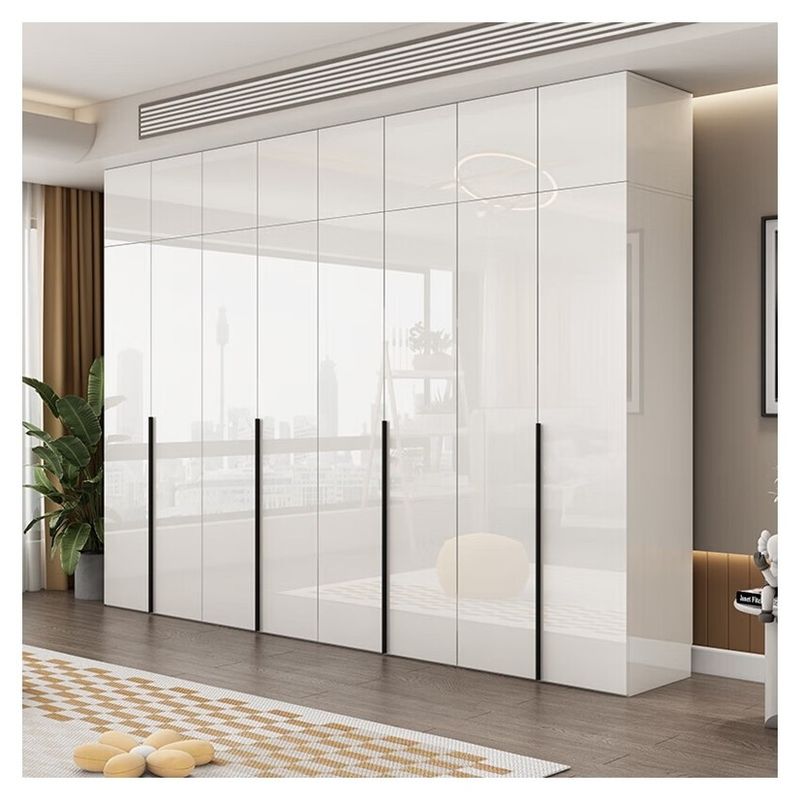 Modernes Design MR HDF Board Weißes Lack Holzkleiderschränke für Kleidung