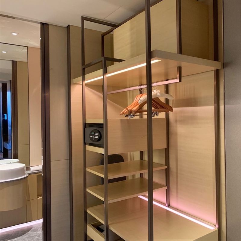 Moderner Stil Holzkleidung Schrank Luxusdesign für Zuhause Villa Hotel Wohnung