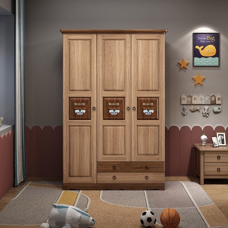 Moderner Stil MDF Holz Kind Fixbares Design Schlafzimmer Schrank mit Smart Storage Schrank
