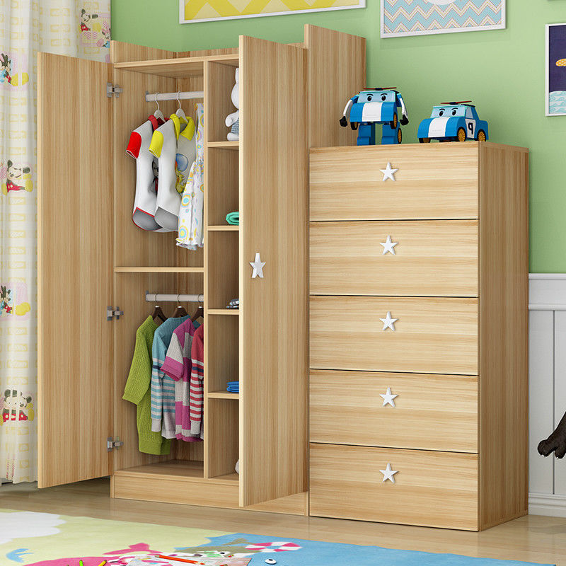 Moderner Stil MDF Holz Kind Fixbares Design Schlafzimmer Schrank mit Smart Storage Schrank