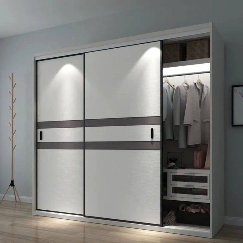 MDF-Schränke mit Schiebetür für neueste Design-Eingebettete Schränke