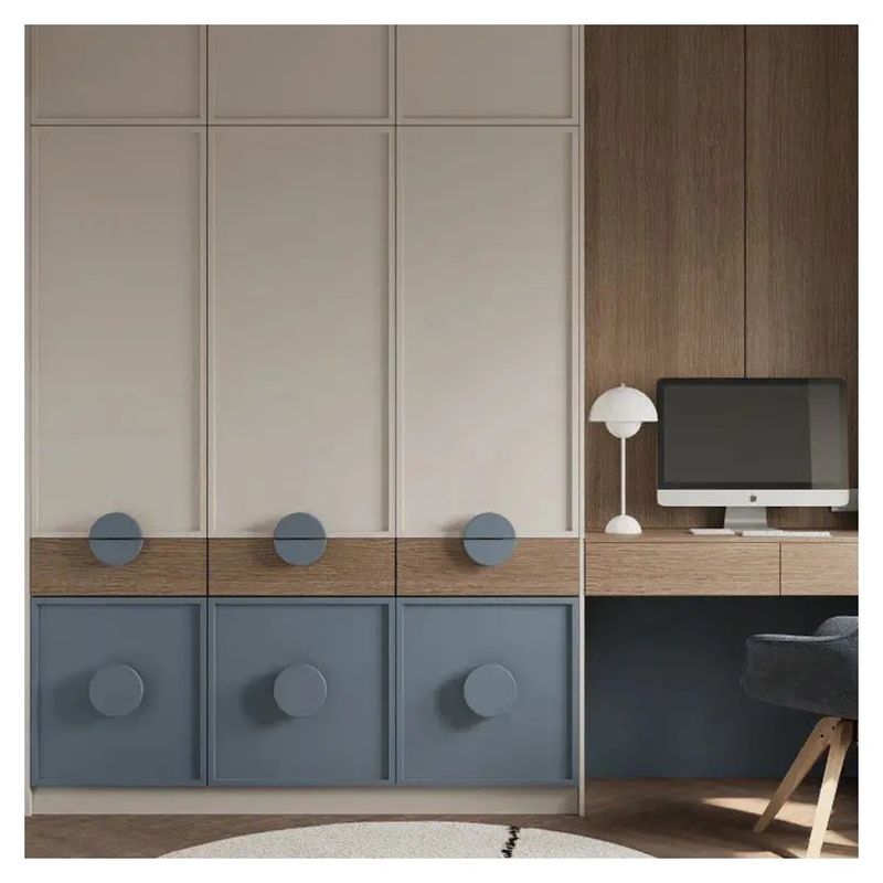Schlafzimmer Blau Schrank Möbel für Kinder Schrank PANEL Holz Stil Postverpackung N