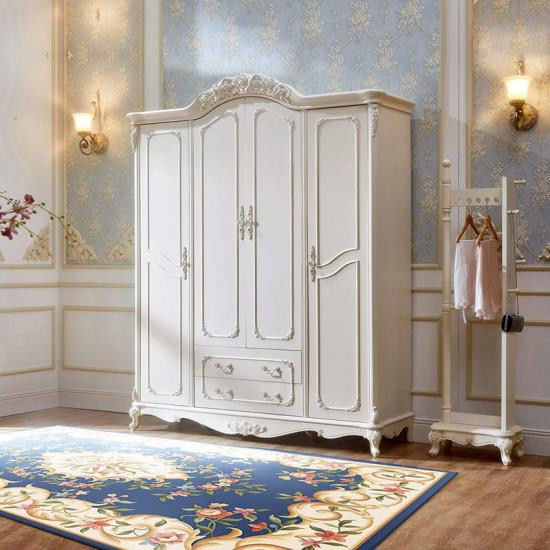 MR-HDF-Board-Holzschrank für Schlafzimmer Großer Stauraum und langlebiges Design