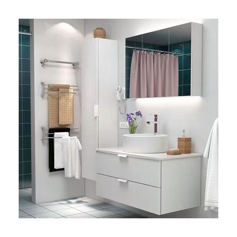 Zusammengefügte Spiegel-Badezimmer-Vanity mit Einwand-Hängeschrank Breite 38-46