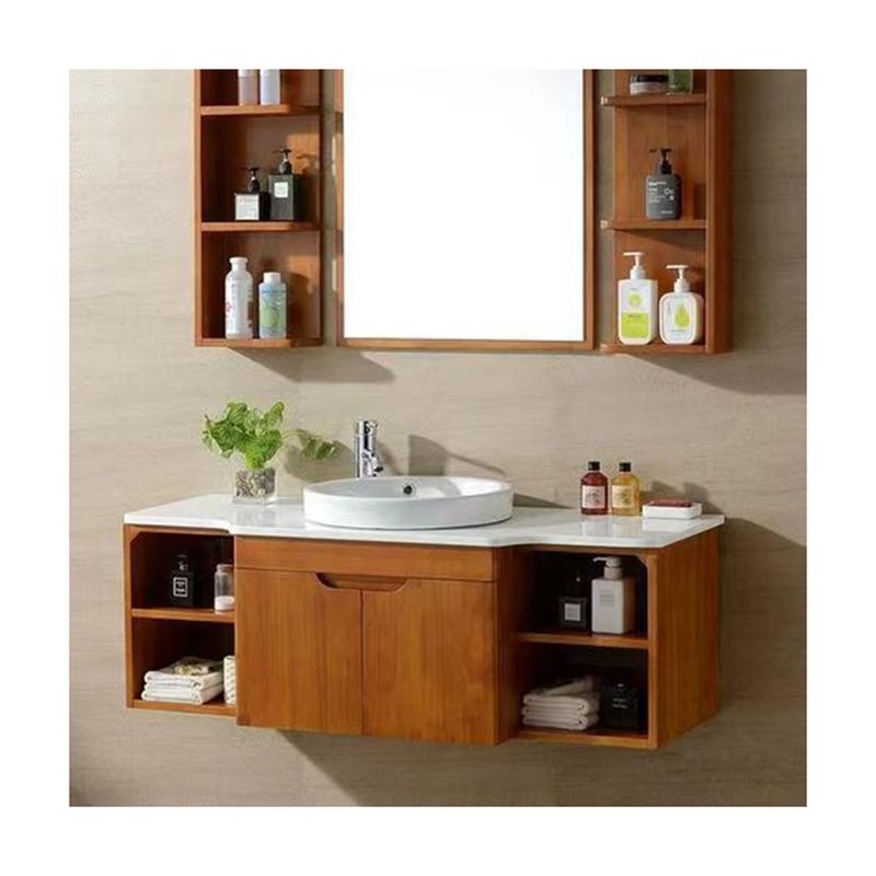 Massivholztür YALIG Modular Holz Veneer Einfach Waschbecken Badezimmer Eitelkeit im modernen Design