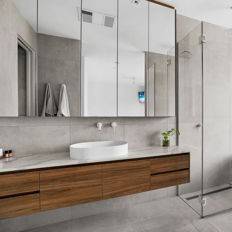 Massivholztür YALIG Modular Holz Veneer Einfach Waschbecken Badezimmer Eitelkeit im modernen Design